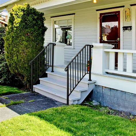 black hand rails for stairs|More.